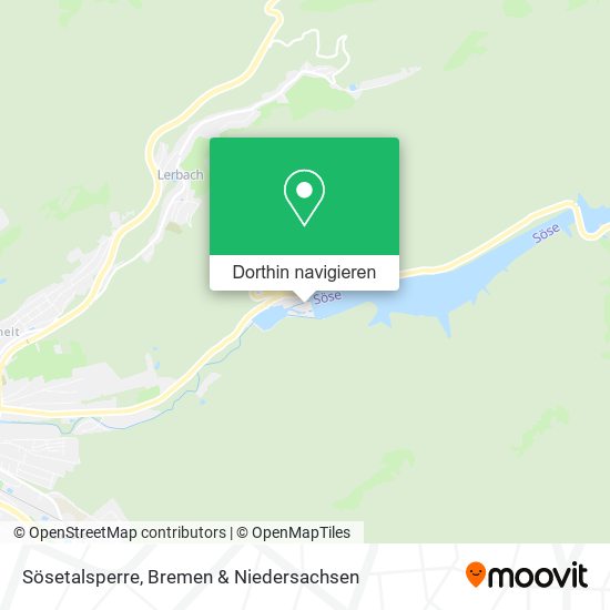 Sösetalsperre Karte