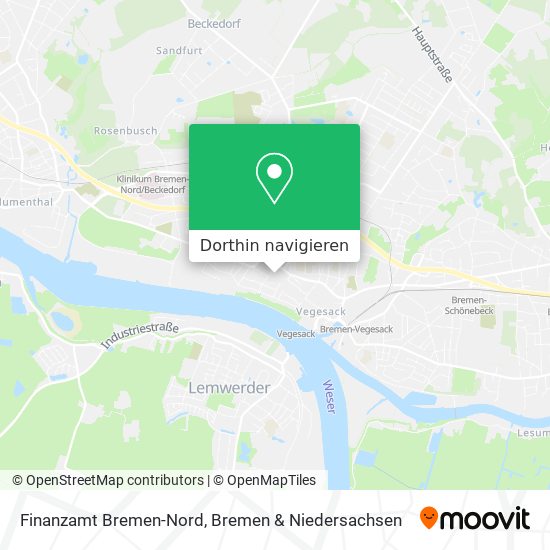 Finanzamt Bremen-Nord Karte