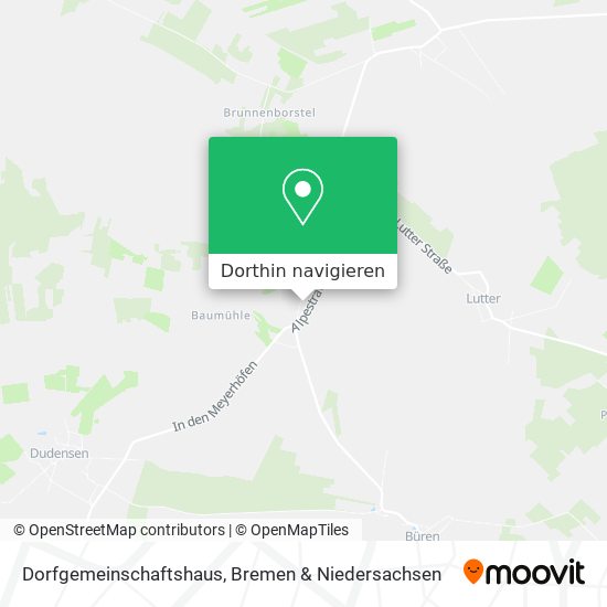 Dorfgemeinschaftshaus Karte