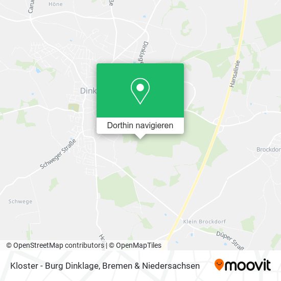 Kloster - Burg Dinklage Karte