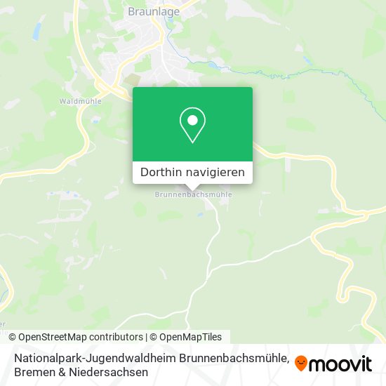 Nationalpark-Jugendwaldheim Brunnenbachsmühle Karte