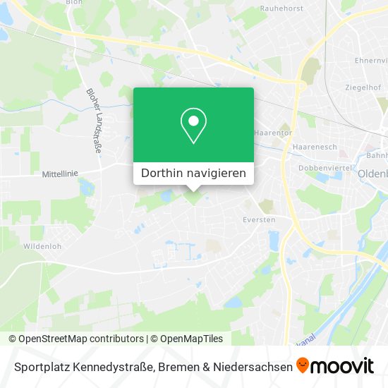 Sportplatz Kennedystraße Karte