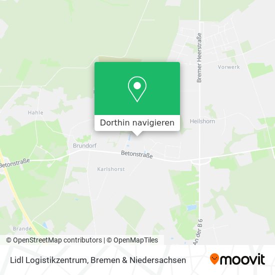 Lidl Logistikzentrum Karte