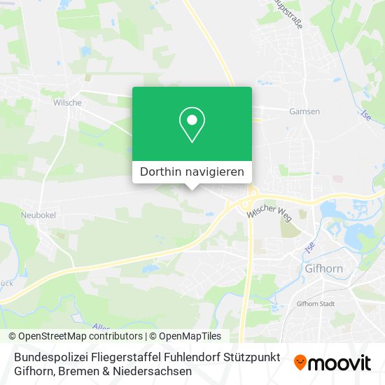 Bundespolizei Fliegerstaffel Fuhlendorf Stützpunkt Gifhorn Karte