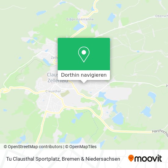 Tu Clausthal Sportplatz Karte