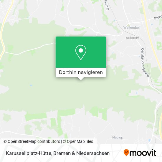 Karussellplatz-Hütte Karte