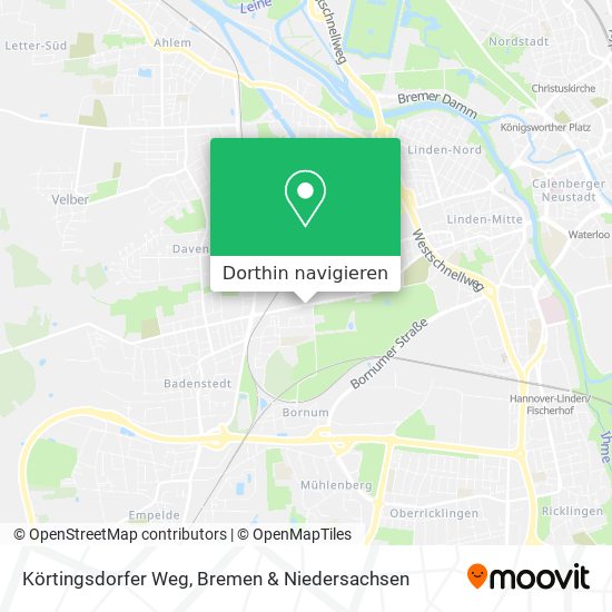 Körtingsdorfer Weg Karte