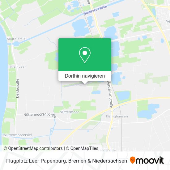 Flugplatz Leer-Papenburg Karte