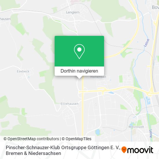 Pinscher-Schnauzer-Klub Ortsgruppe Göttingen E. V. Karte