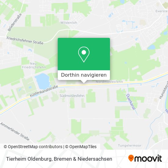 Tierheim Oldenburg Karte