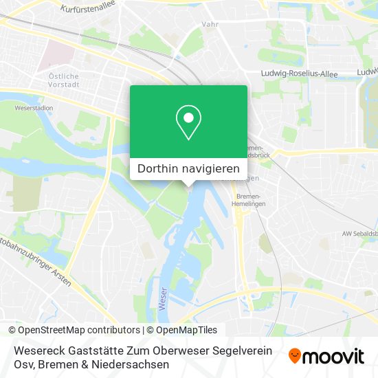 Wesereck Gaststätte Zum Oberweser Segelverein Osv Karte