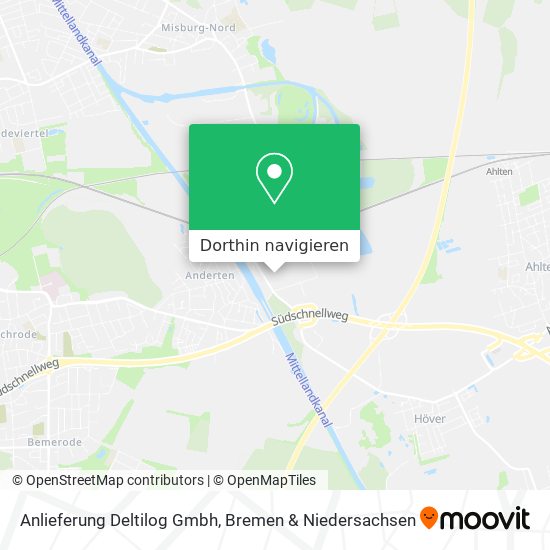 Anlieferung Deltilog Gmbh Karte