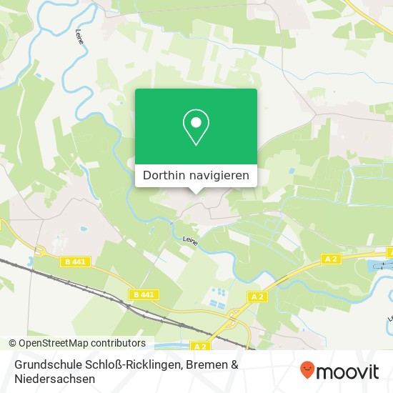 Grundschule Schloß-Ricklingen Karte