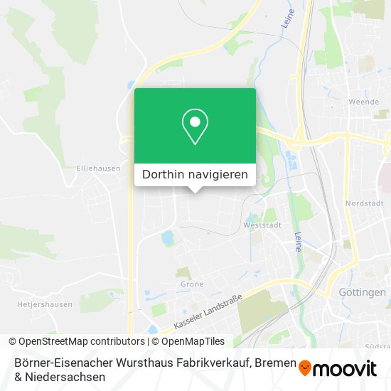 Börner-Eisenacher Wursthaus Fabrikverkauf Karte