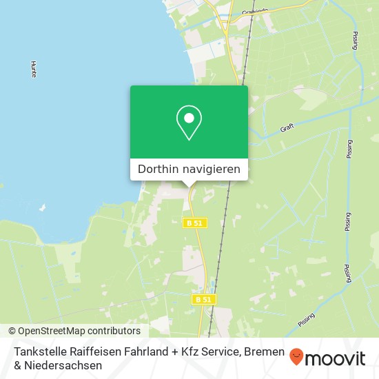 Tankstelle Raiffeisen Fahrland + Kfz Service Karte
