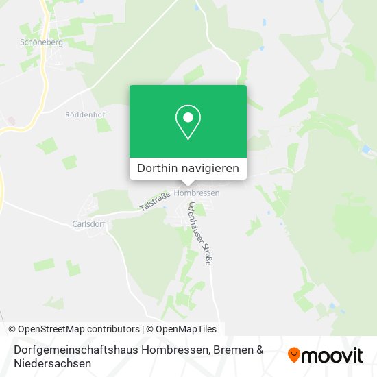 Dorfgemeinschaftshaus Hombressen Karte