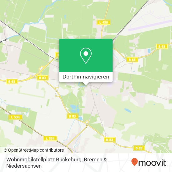 Wohnmobilstellplatz Bückeburg Karte