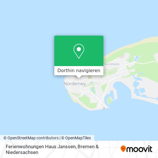 Ferienwohnungen Haus Janssen Karte