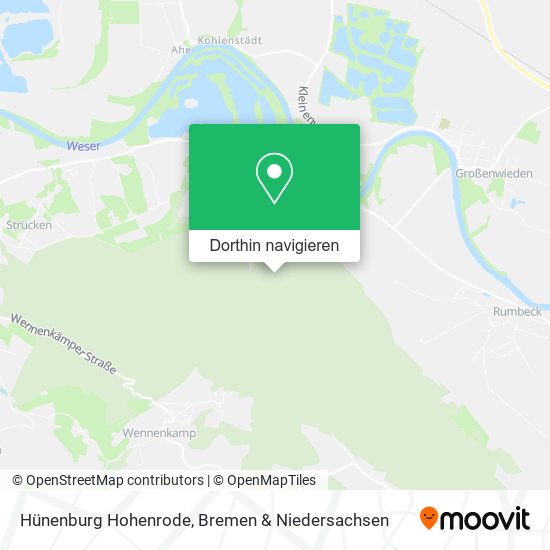 Hünenburg Hohenrode Karte