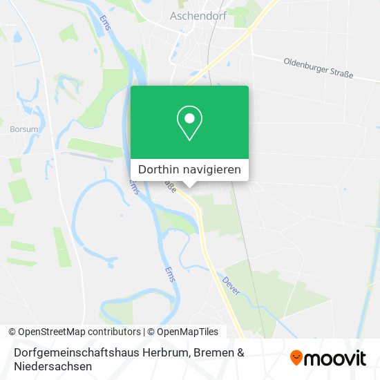 Dorfgemeinschaftshaus Herbrum Karte