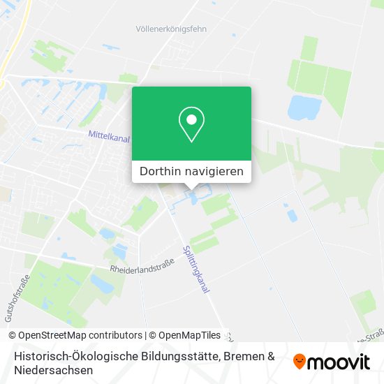 Historisch-Ökologische Bildungsstätte Karte
