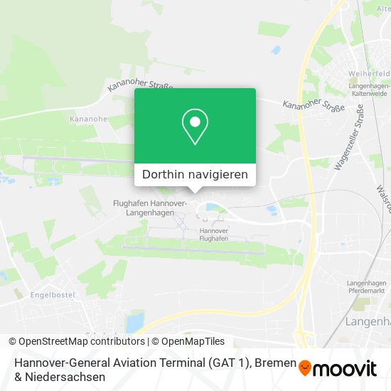 Hannover-General Aviation Terminal (GAT 1) Karte