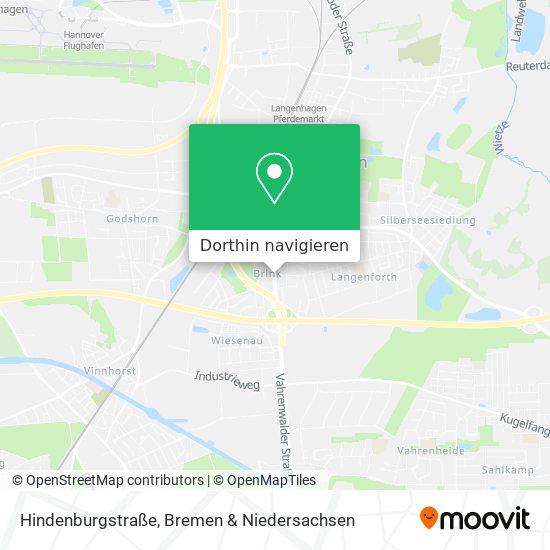 Hindenburgstraße Karte
