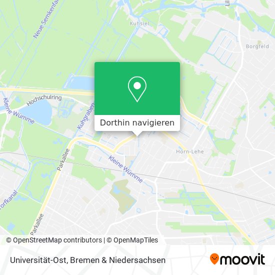 Universität-Ost Karte
