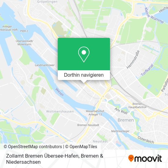 Zollamt Bremen Übersee-Hafen Karte