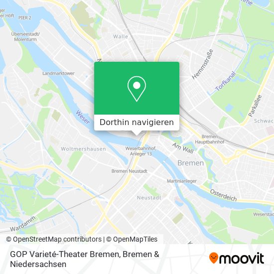 GOP Varieté-Theater Bremen Karte