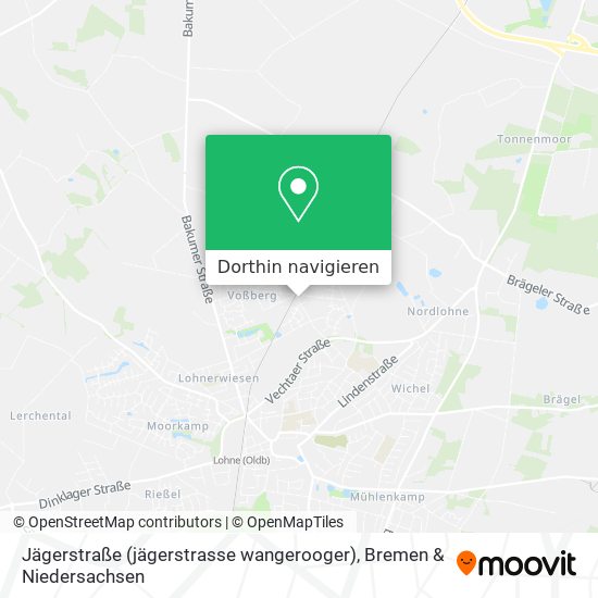 Jägerstraße (jägerstrasse wangerooger) Karte