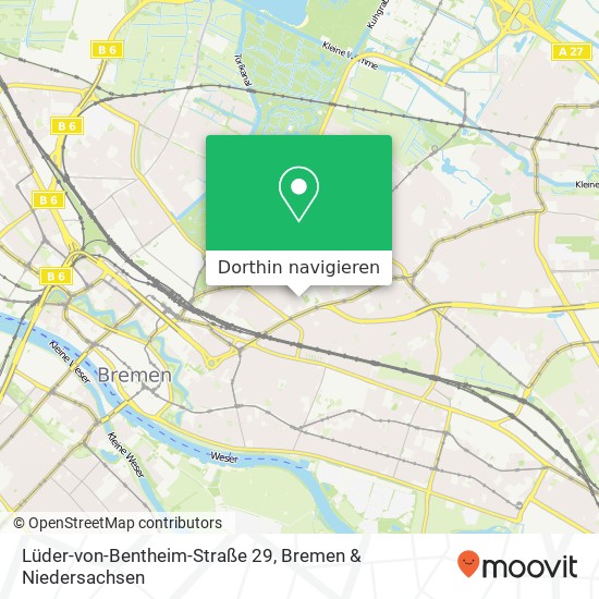 Lüder-von-Bentheim-Straße 29, Schwachhausen, 28209 Bremen Karte
