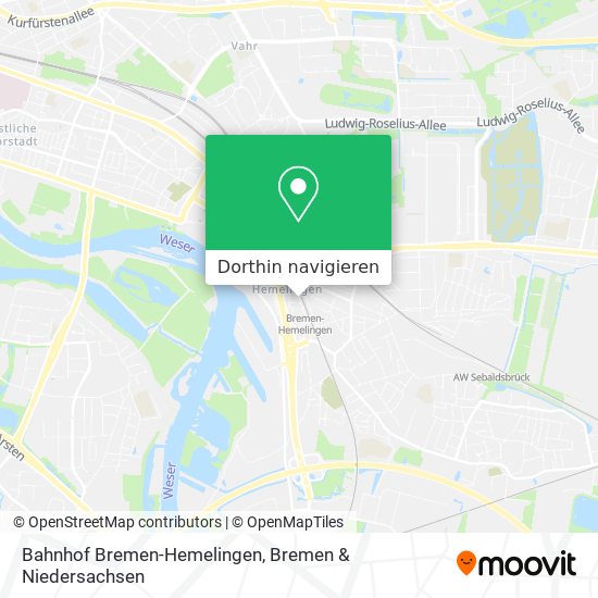 Bahnhof Bremen-Hemelingen Karte