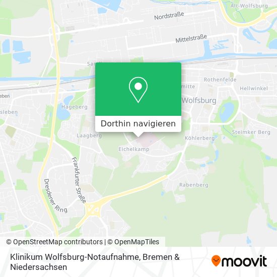 Klinikum Wolfsburg-Notaufnahme Karte