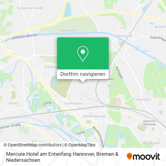 Mercure Hotel am Entenfang Hannover Karte