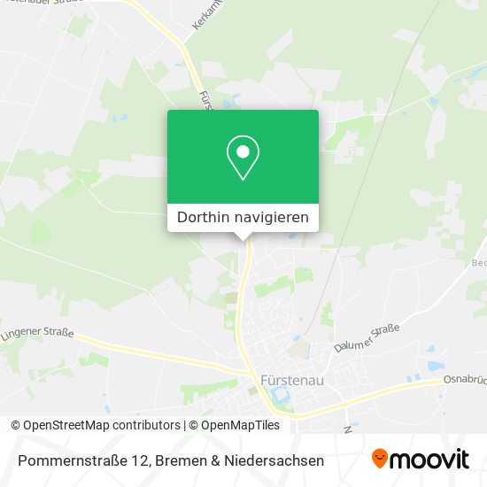 Pommernstraße 12 Karte