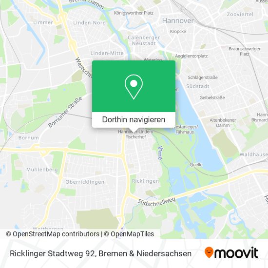 Ricklinger Stadtweg 92 Karte