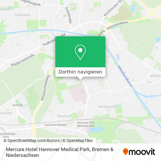 Mercure Hotel Hannover Medical Park Karte