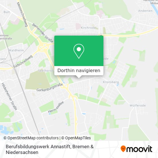 Berufsbildungswerk Annastift Karte