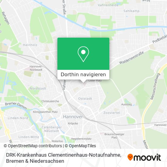 DRK-Krankenhaus Clementinenhaus-Notaufnahme Karte