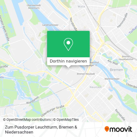 Zum Pusdorper Leuchtturm Karte