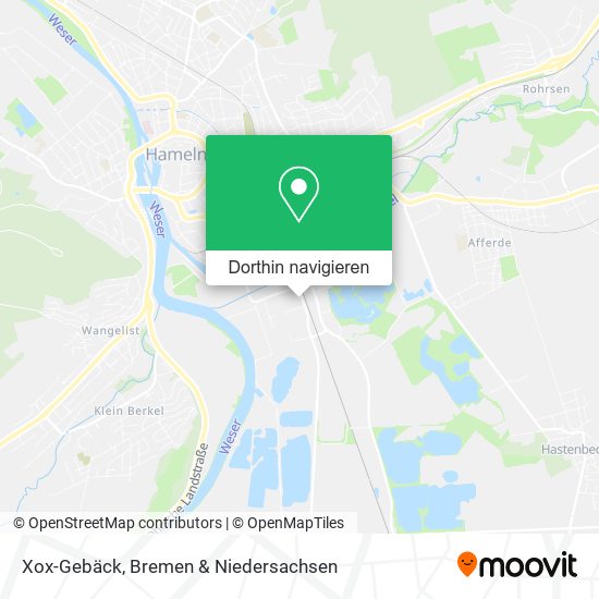 Xox-Gebäck Karte