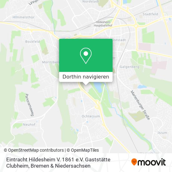 Eintracht Hildesheim V. 1861 e.V. Gaststätte Clubheim Karte