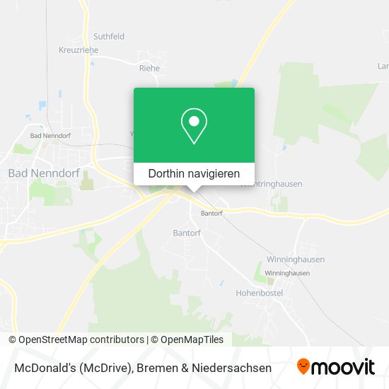 McDonald's (McDrive) Karte