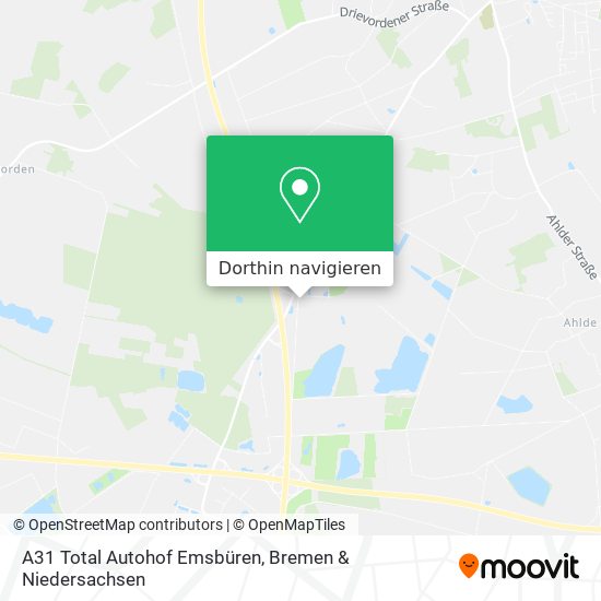 A31 Total Autohof Emsbüren Karte