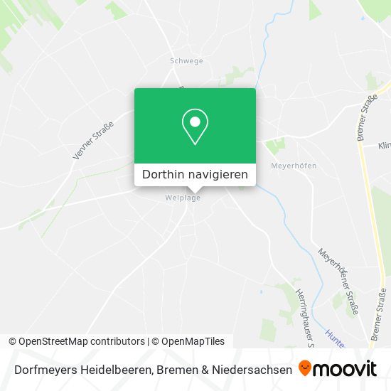 Dorfmeyers Heidelbeeren Karte