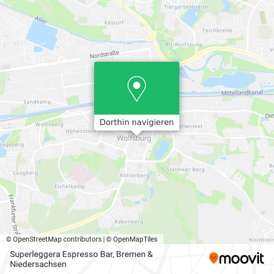Superleggera Espresso Bar Karte