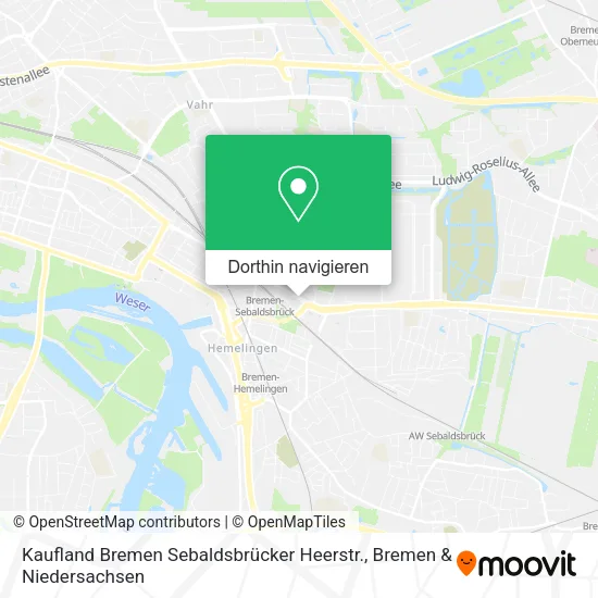 Kaufland Bremen Sebaldsbrücker Heerstr. Karte
