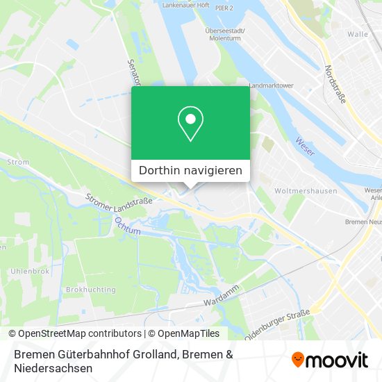 Bremen Güterbahnhof Grolland Karte