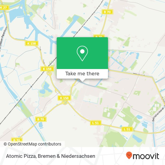 Atomic Pizza, Hauptkanal links 79 26871 Papenburg Karte